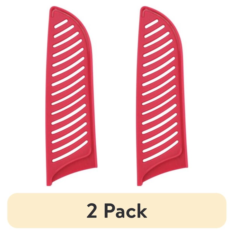 5-Inch Ceramic Santoku Knife - Red, 2 Pack