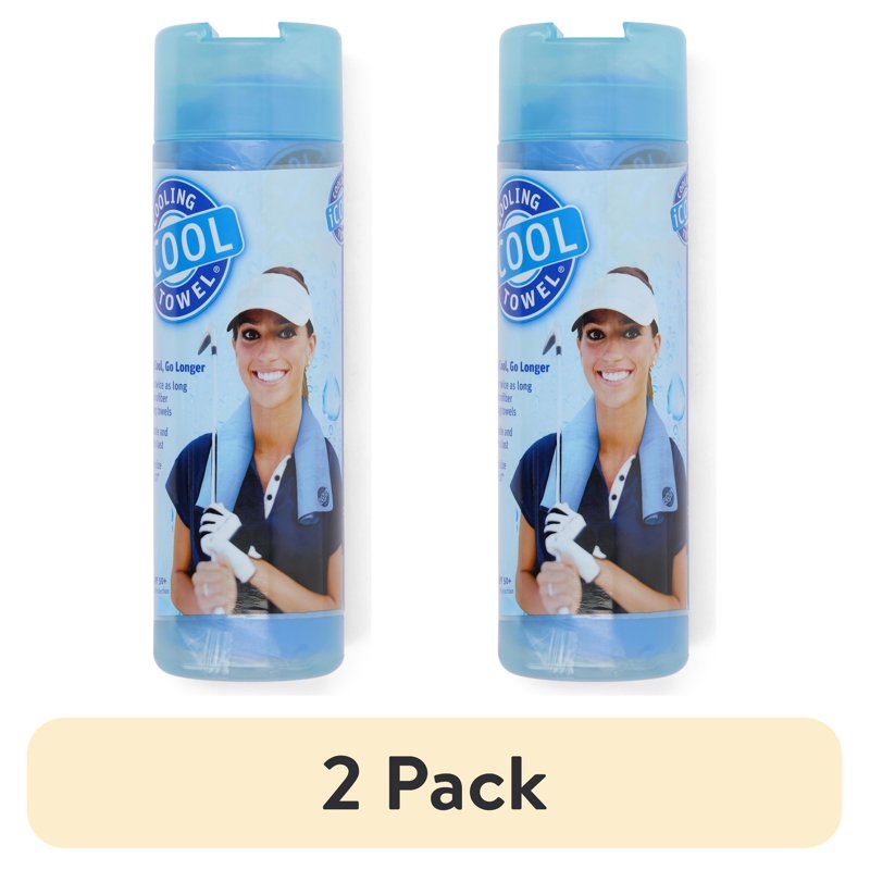 2 Pack Cooling Towel - Reusable PVA 26x17 Sky Blue Sports & Outdoor Cooling Towel - Lightweight & Washable