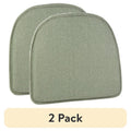 Gripper Non-Slip Chair Cushion - 15" x 16" Celadon, 2 Pack