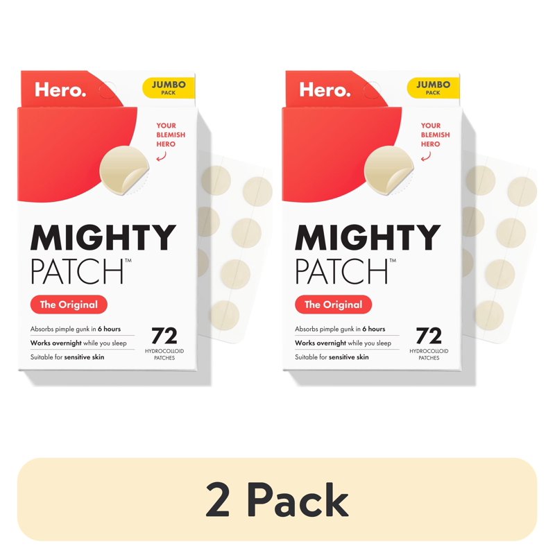 Mighty Patch Original Acne Pimple Patch - 2 Pack