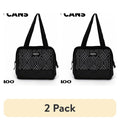 Insulated Lunch Tote Cooler - 2 Pack, 9 Can Capacity, Black & White
