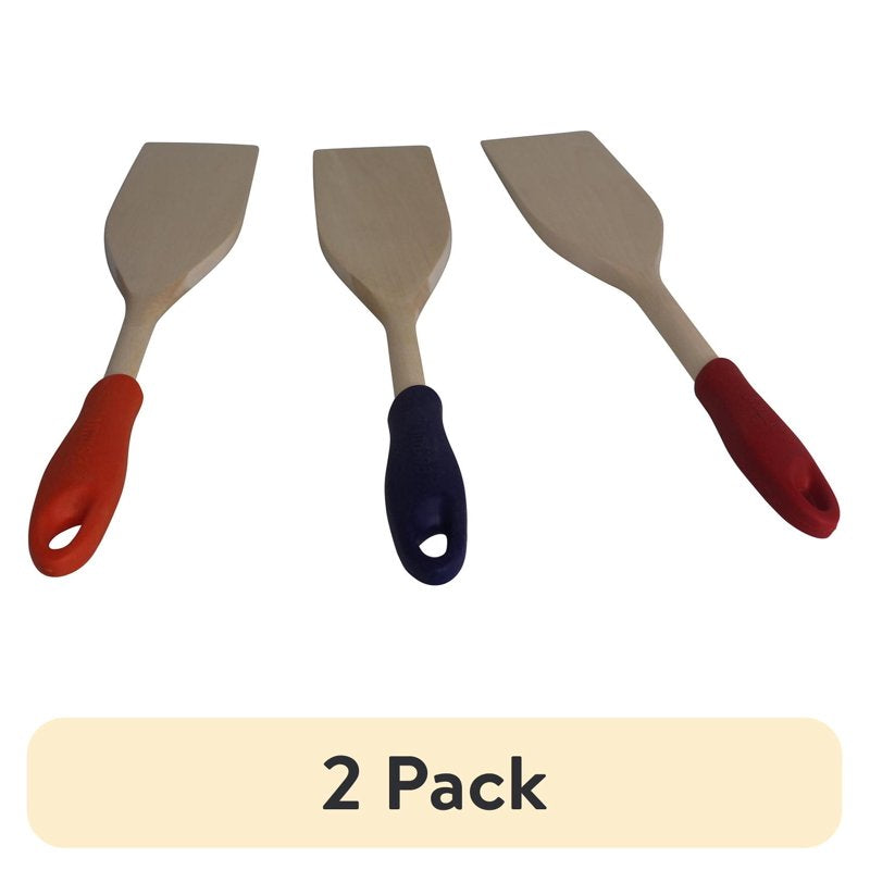 12-Inch Wood Paddle with Silicone Grip - 2 Pack