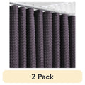 (2 Pack) LammaLoe Purple Waffle Weave Heavy Duty Fabric Shower Curtain - 72x72 Inches, Hotel Luxury Style