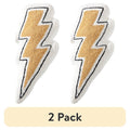 Lightning Bolt Decorative Pillow Set - 2 Pack, 10 x 20 Inches, Yellow