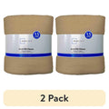 (2 Pack) Mainstays 58" x 1.5 Yards Camel Anti-Pill Fleece Fabric for Crafts