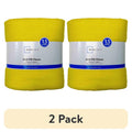 (2 Pack) Mainstays 58" x 1.5 Yards Yellow Anti-Pill Fleece Fabric for Crafts