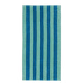 Mainstays Cabana Stripe Cotton Blend Beach Towel - Teal & Green, 58 x 28 Inches, Set of 2