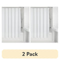 (2 Pack) Mainstays Lightweight PEVA Shower Curtain Liner 70x71 Inches - White