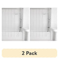 (2 Pack) Mainstays Lightweight PEVA Shower Liner 70x71 Inches, Clear - Water-Repellent Bathroom Curtain