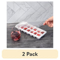 Ice Cube Tray - 2 Pack with 14 Molds and Removable Lid