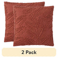 2 Pack Decorative Throw Pillows - Red Canyon Fern 18x18 Inches