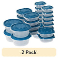 42-Piece Plastic Food Storage Container Set - 2 Pack