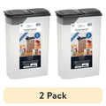 Cereal Dispenser - 2 Pack, Clear with Gray Lid, 16 Cups