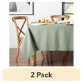 Rectangle Tablecloth Set - Green, 60" x 102", 2 Pack