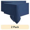 Navy Fabric Tablecloth - 60" x 84" Rectangle, 2 Pack