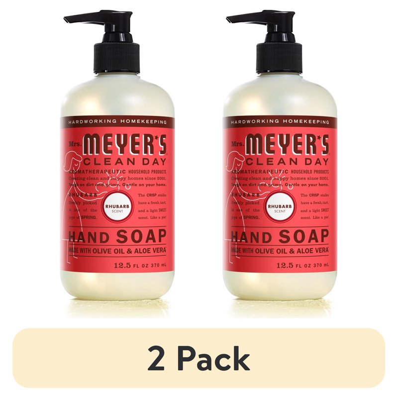 Liquid Hand Soap - Rhubarb Scent - Moisturizing Formula