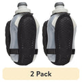 12oz Handheld Running Bottle Holder - 2 Pack, Black/Marigold