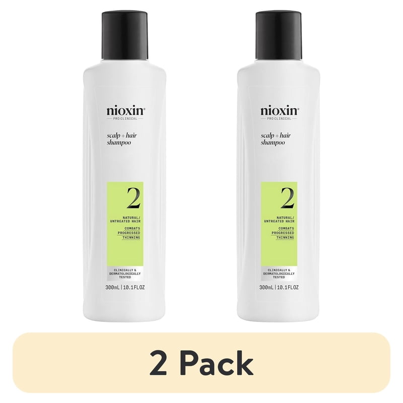 Nioxin Cleanser 2 Shampoo for Thinning Hair - 2 Pack