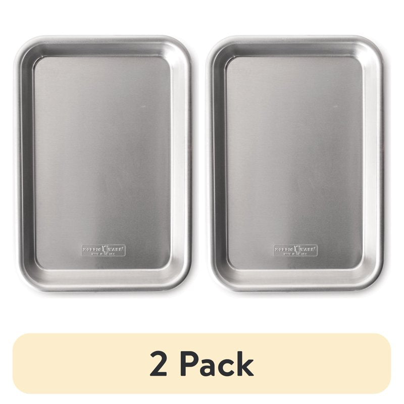 Aluminum 1/8 Sheet Pan - 2 Pack Rectangular Baking Sheet