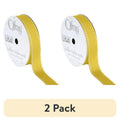 (2 Pack) Lemon Yellow Grosgrain Ribbon 5/8 Inch for Sewing & Crafts - 9 Feet Each