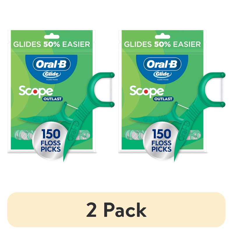Mint Dental Floss Picks with Shred-Resistant Glide Floss