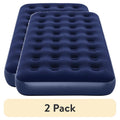 (2 Pack) Twin XL Air Mattress - 10 Inch Inflatable Bed for Camping & Guests - Support for 2 Adults - Flocked Surface, Coil Beam Design, Portable