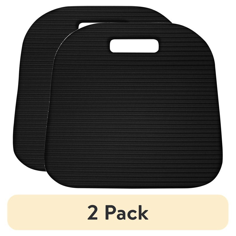 Comfortable Foam Stadium Seat Cushion - 2 Pack - Black