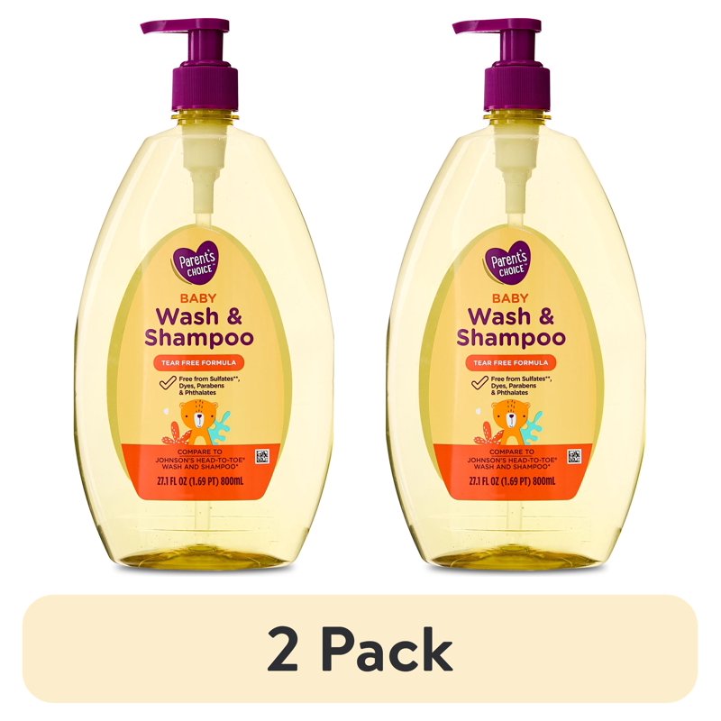 Tear-Free Baby Wash & Shampoo - 2 Pack, 27.1 fl oz Each