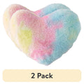 (2 Pack) Plush Tie-Dye Heart Toddler Pillow - Soft, Cozy, & Machine Washable