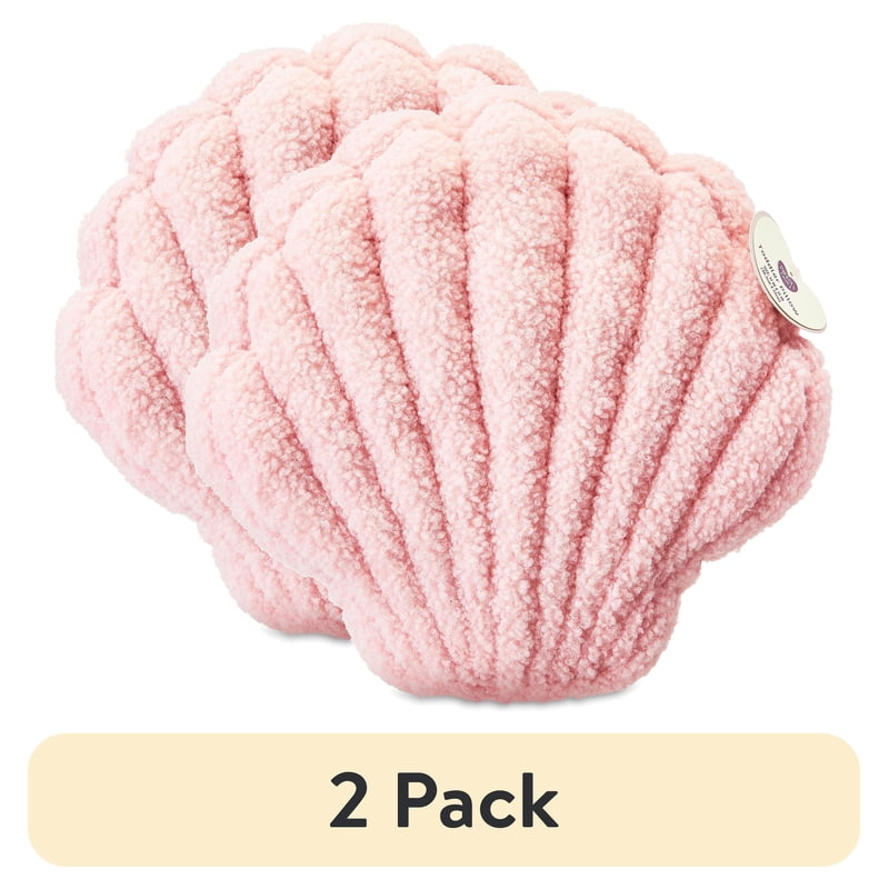 (2 Pack) Parent's Choice Toddler Shell Pillow - Pink, Decorative & Soft, Variation 2
