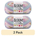 (2 Pack) Premier Yarns Bloom Chunky Big Yarn - Hydrangea, Bulky Acrylic Yarn for Knitting & Crochet