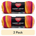 Fruity Stripe Red Heart Super Saver Worsted Acrylic Yarn 2 Pack - 5oz/142g