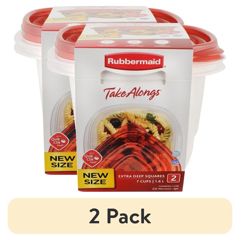 7-Cup Rubbermaid TakeAlongs Food Storage Containers - Set of 2