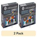 Under Sink Storage Organizer - 2 Pack Adjustable Shelf