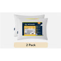 2 Pack Sertapedic Won't Go Flat Standard/Queen Pillow - Hypoallergenic Support