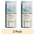 Organic Cotton Swabs, 100% Pure & Hypoallergenic, 375 Count (2 Pack)
