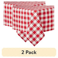 Charming Check Tablecloth - Multicolor, 2 Pack, 60" x 102"