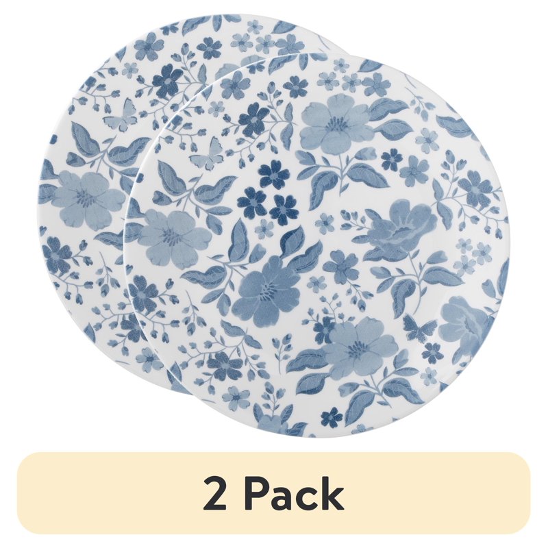 Evie Salad Plates - 2 Pack, Blue - The Pioneer Woman by Corelle