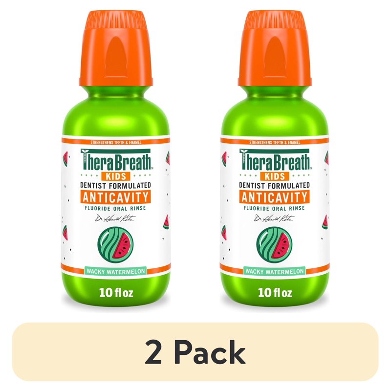 Kids Anticavity Mouthwash with Fluoride - Organic Watermelon Flavor