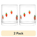 Easter Carrot Charm Drinking Glasses - 12 oz Set of 2