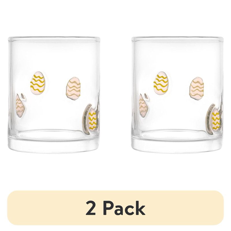 Easter Egg Charm Drinking Glasses Set - 12 oz, 2 Pack