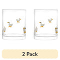 Easter Goose Charm Drinking Glasses - 12 oz, Set of 2