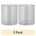 13 oz Clear Double Wall Drinking Glass - 2 Pack