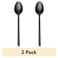 Black Stainless Steel Dinner Spoon Set - 2 Pack