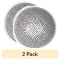Dot Ceramic Bowls - Black & White, 2 Pack