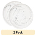 Gray Marble Ceramic Salad Plate - 2 Pack