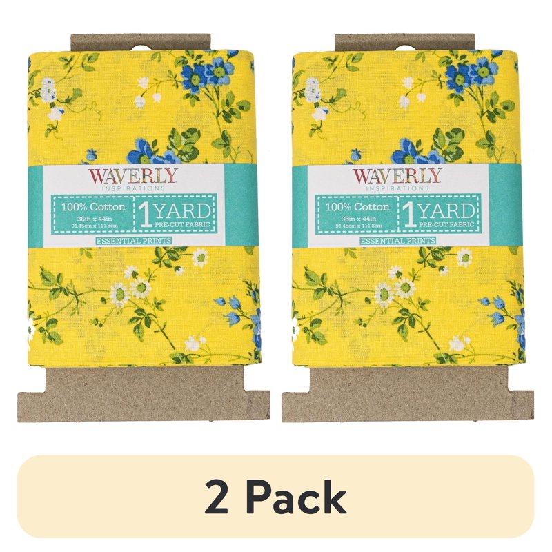 2 Pack Cotton Fabric - Vine Mze Print 44 Inch Wide Quilting & Sewing Material