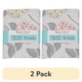 Pearl 2 Pack Fabric Rolls - White & Gray 100% Cotton for Quilting & Sewing