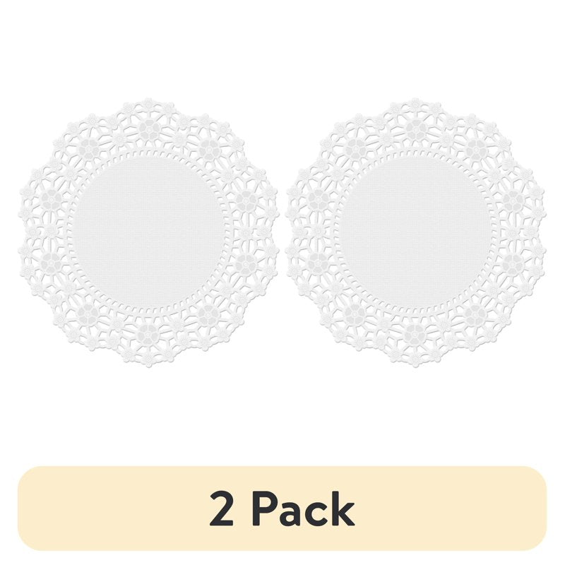 Paper Doilies for Cake Decorating - 4 in. White, 30-Count, 2 Pack