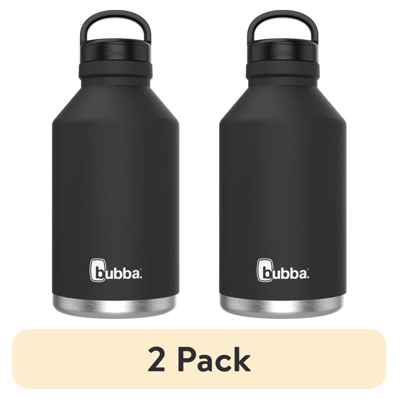 64 oz Vacuum-Insulated Stainless Steel Growler - Licorice, 2 Pack